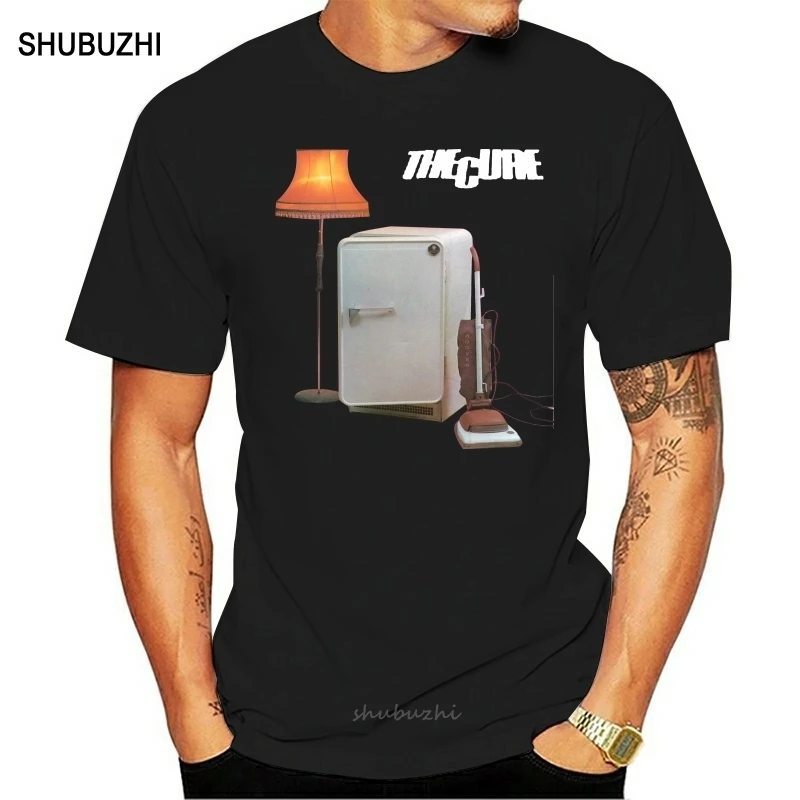 The Cure Three Inventarian Boys Album Cover Maglietta Nera Da Uomo Taglia S A 3Xl Homme Maglietta Taglie Forti
