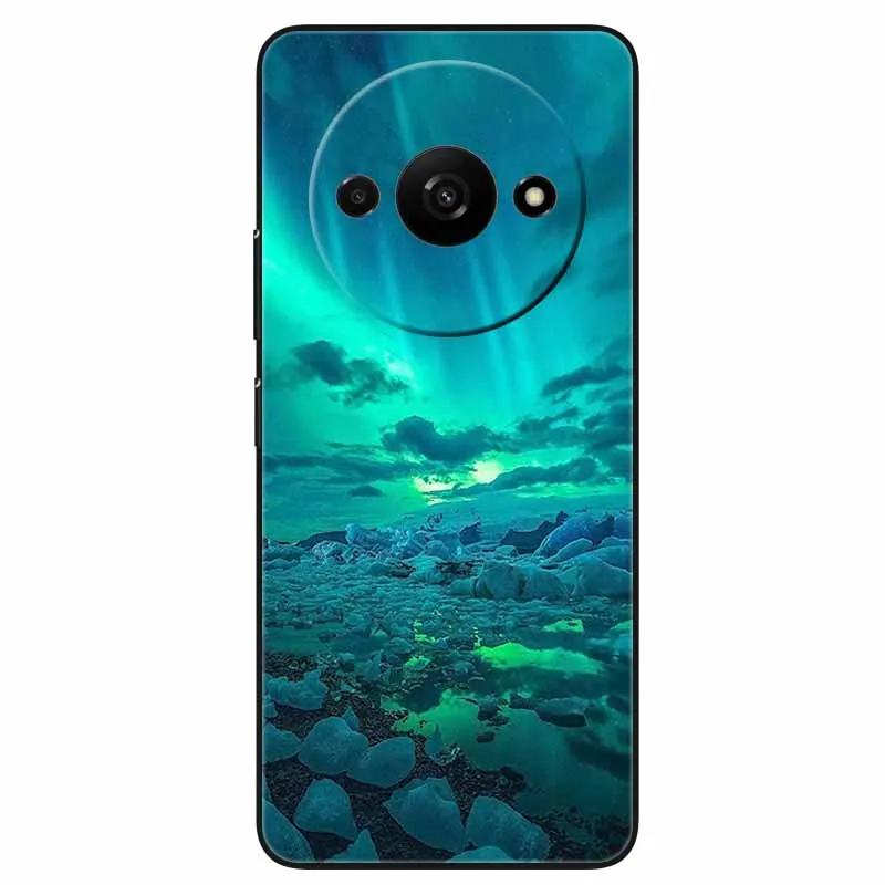 Animal Design Black Silicone Protective Case - Cool Wolf Edition