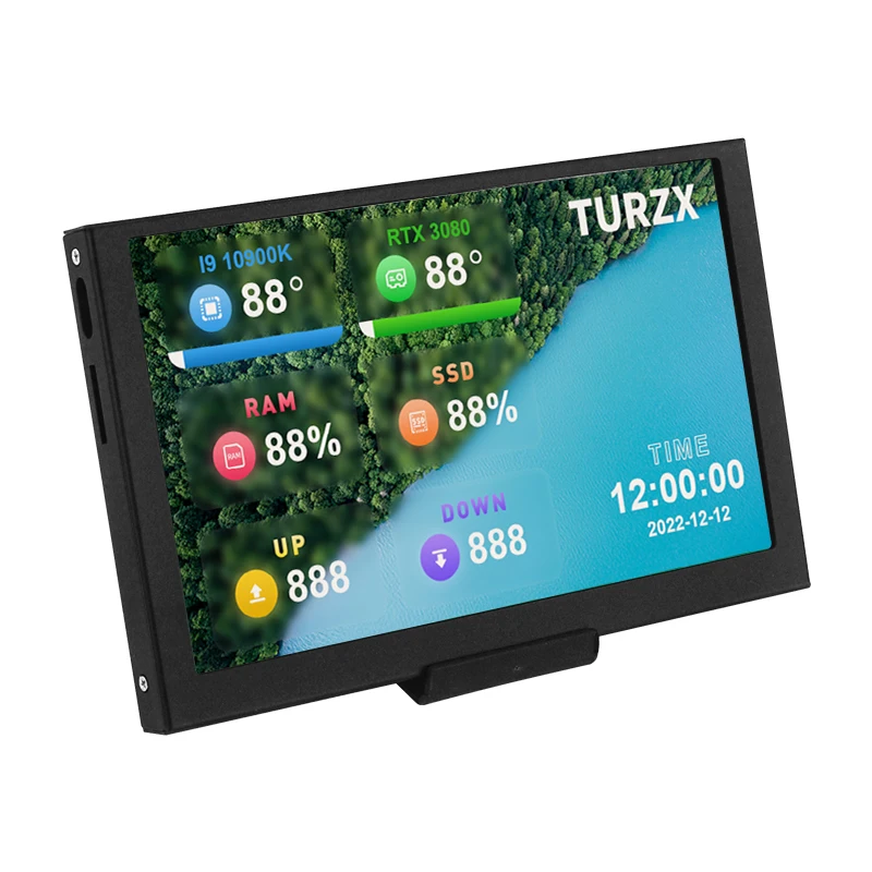 Computer Secondary Screen 3.5 Inch IPS Type C USB Display for Windows 10 11
