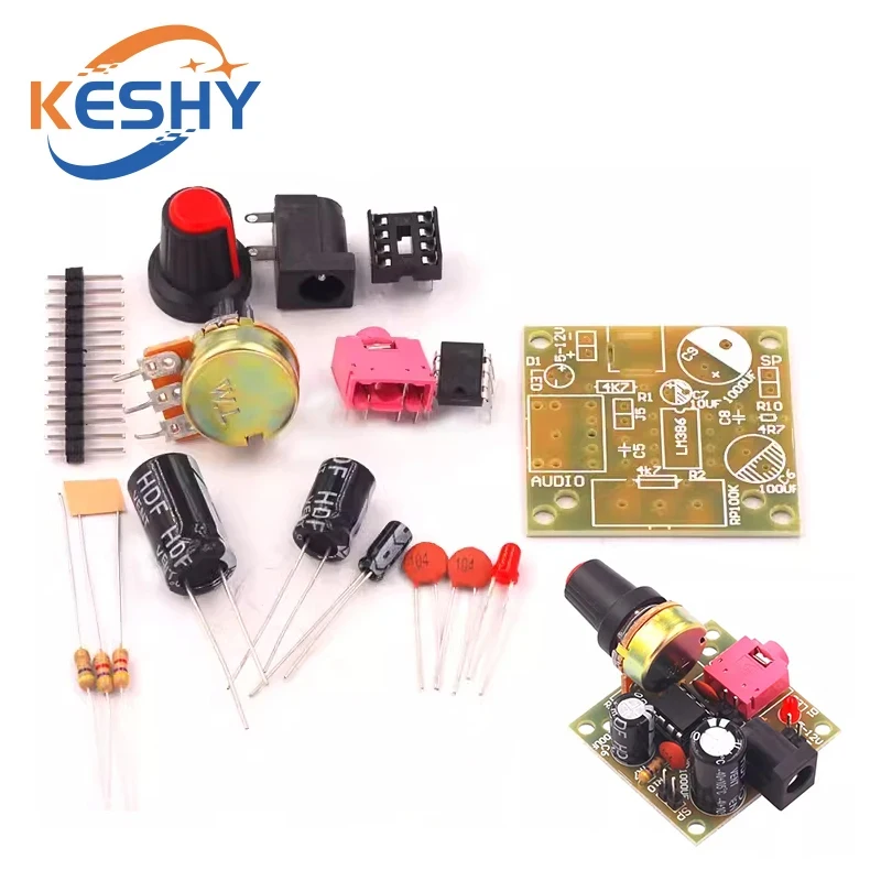 LM386 Mini amplificatore audio K fai da te Super MINI 3V-12V Modulo amplificatore da 3,5 mm Scheda audio audio