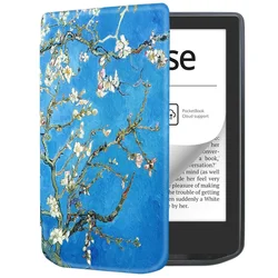 Ultra Slim E - Reader Case with Auto Wake/Sleep and Soft TPU Protective Shell (Plum Blossom)