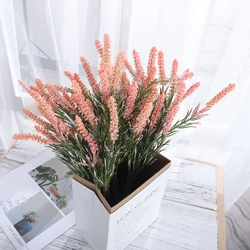Elegant Artificial Lavender and White Floral Bouquet for Home and Event Décor