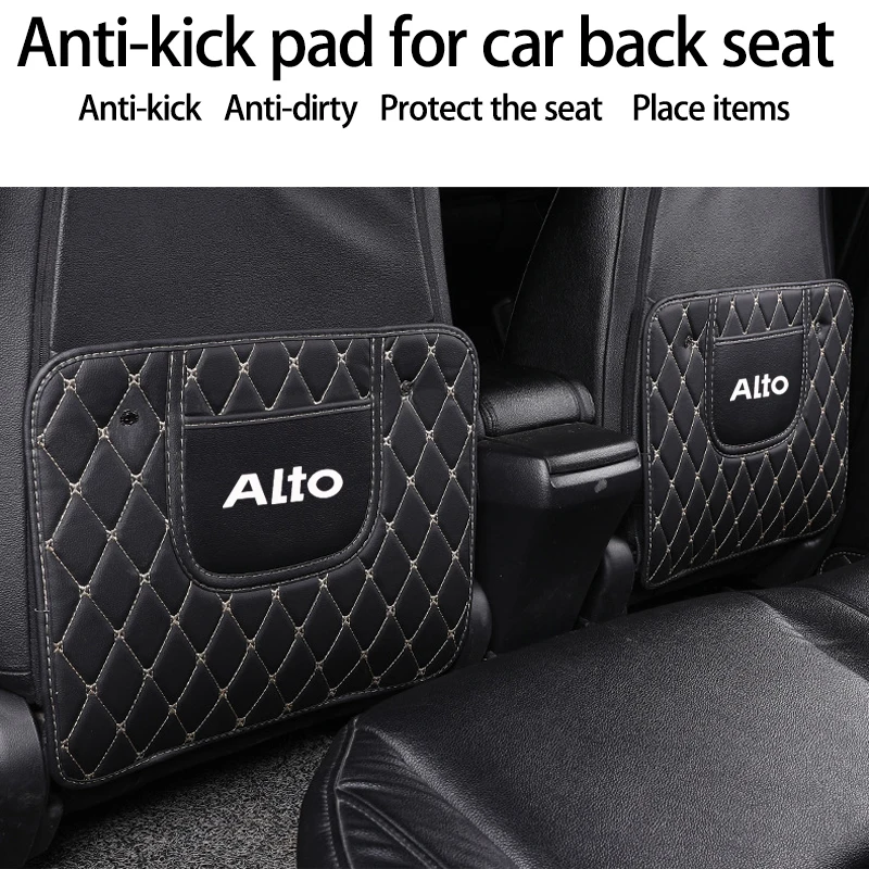 

Car Seat Anti-kick Pad Protection Pad Car Decor for Suzuki Alto Leather Custom Car Seat Cover Set Luxury Car Accessories