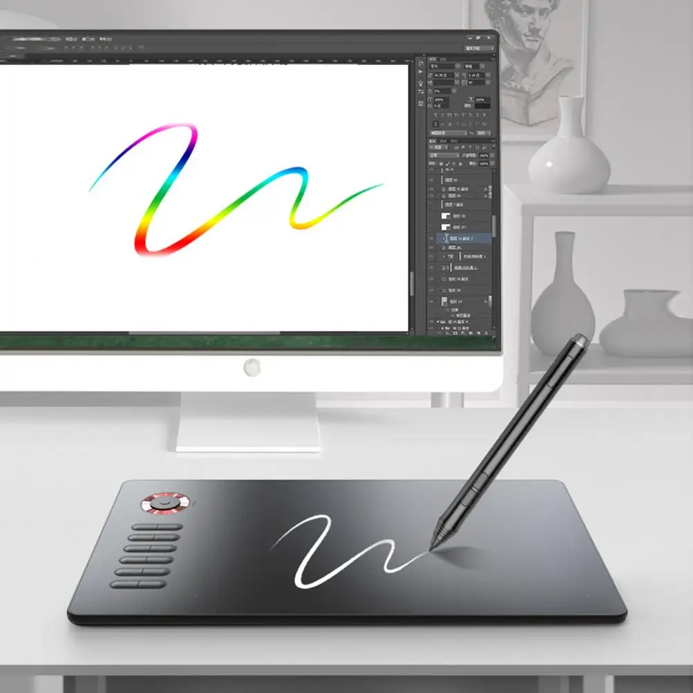 

Графический планшет VEIKK A15PRO, 8192 дюйма, 12 клавиш, Type-C, 5080LPI