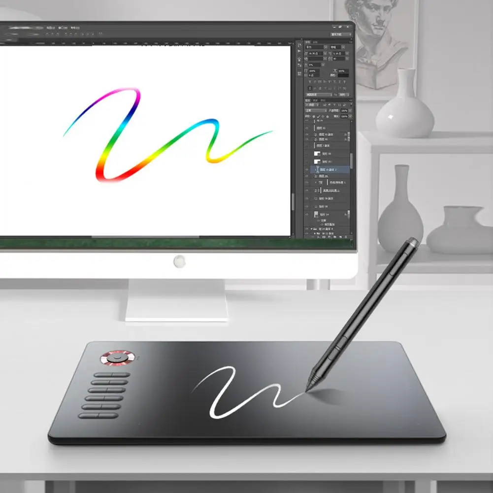 veikk-グラフィックタブレットa15pro8192の圧力感度12キーデジタルwindows-mac-android用