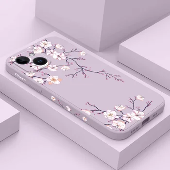 Plum Blossom Phone Case For iPhone 17 17 Air 16 16e 15 14 13 12 11 Plus Pro Max Mini X XR XS Plus Cover 1