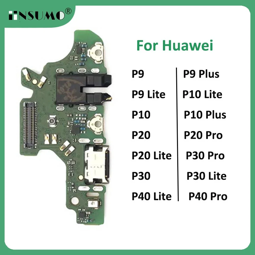 

iinsumo USB Connector Charger Charging Port For Huawei P9 P10 P20 P30 P40 Lite Plus Pro Dock Charge Board Flex Cable