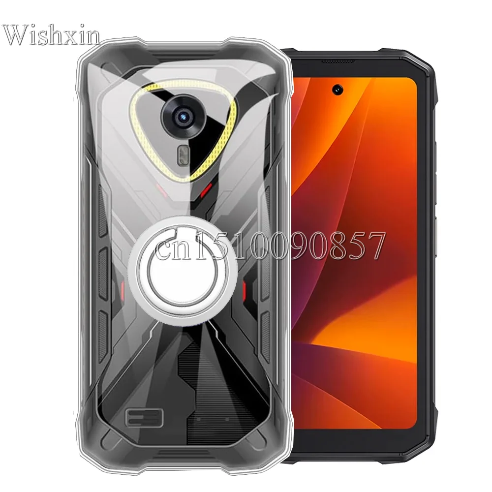 Rugged Shockproof Soft TPU Kickstand Case with Ring Holder
