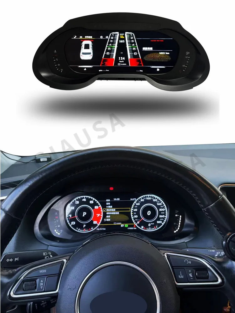 

Car LCD Digital Dashboard Panel Instrument Cluster Cock Speedometer Multimedia For VW For Audi A4 A4L R4S R5S Q5 Q5L 2008-2018