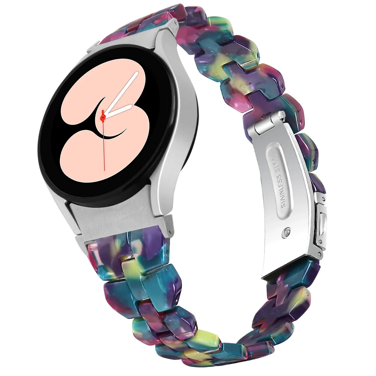 Elegant Women's Resin Bracelet Smartwatch Wristband