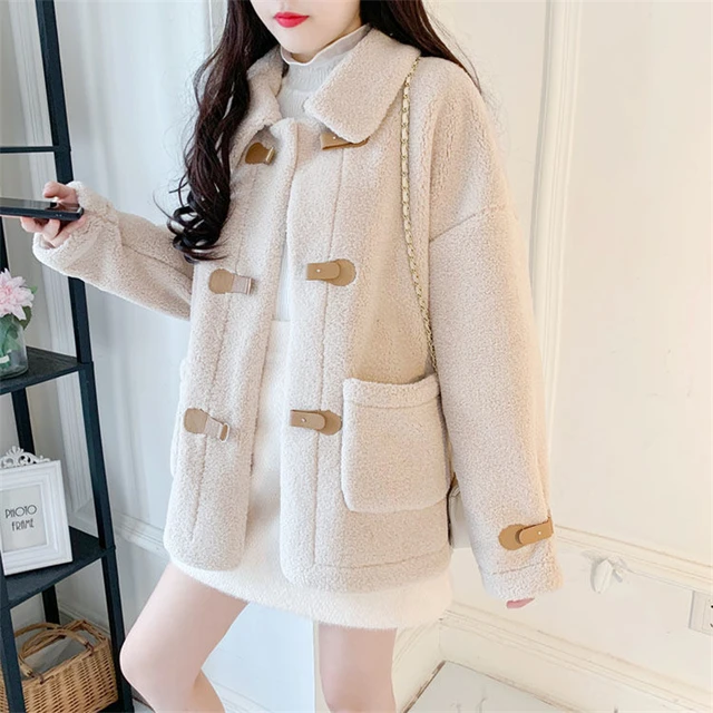 LINXIQIN Ropa Mujer 양털 코트: 고급스러운 편안함과 세련된 스타일의 조화