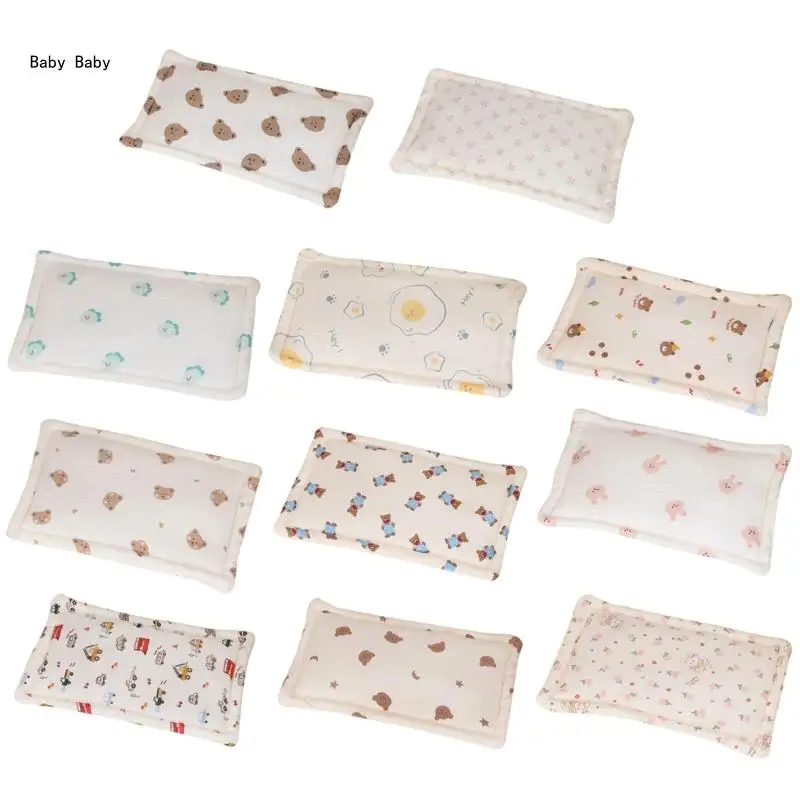 

Soft & Breathable Newborn Pillow Cotton Baby Bedding Pillow Provide Comfortable Rest for Infants for Boys Girls Durable