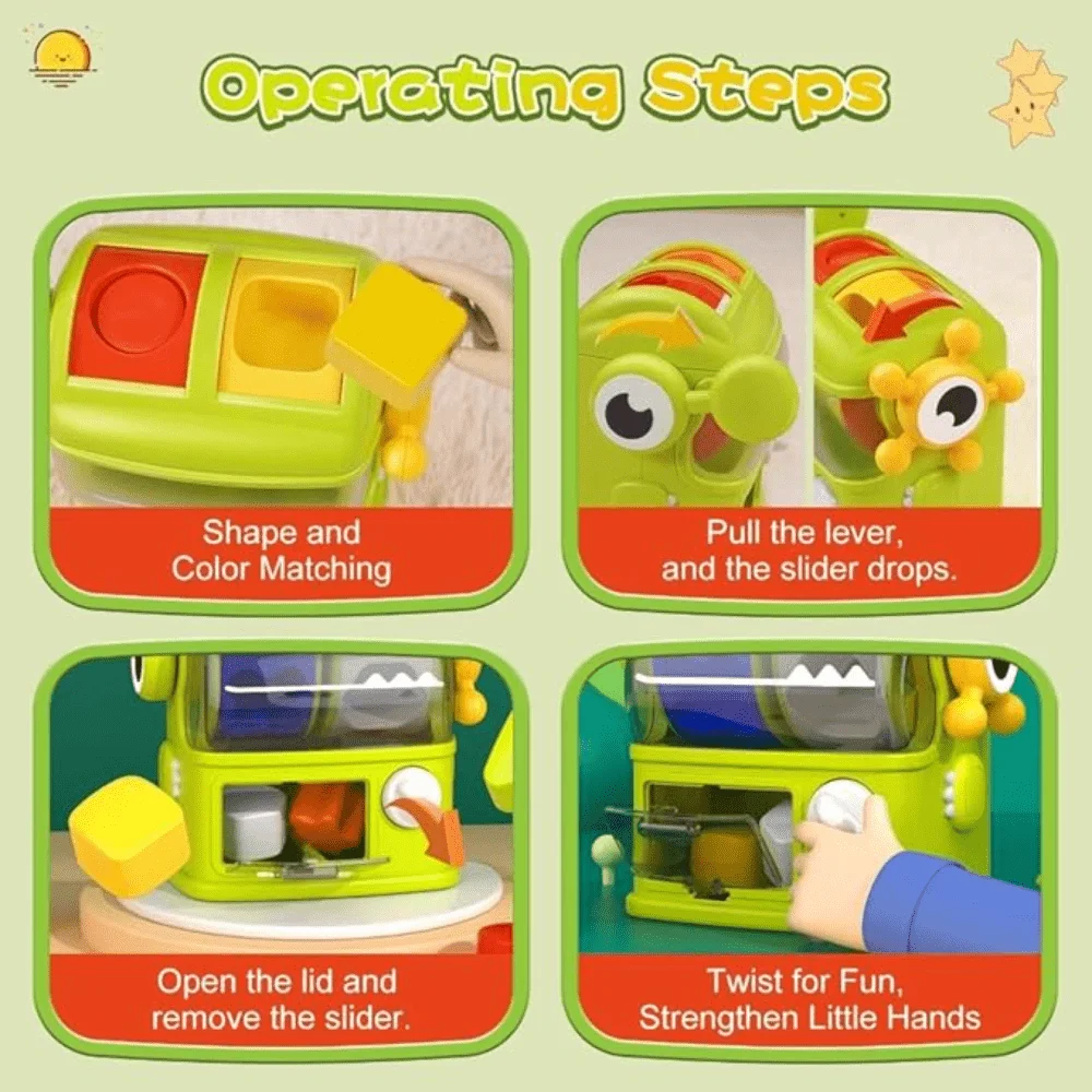 Children's Colour And Shape Sorting Building Blocks Sensory Toy_voghion.com