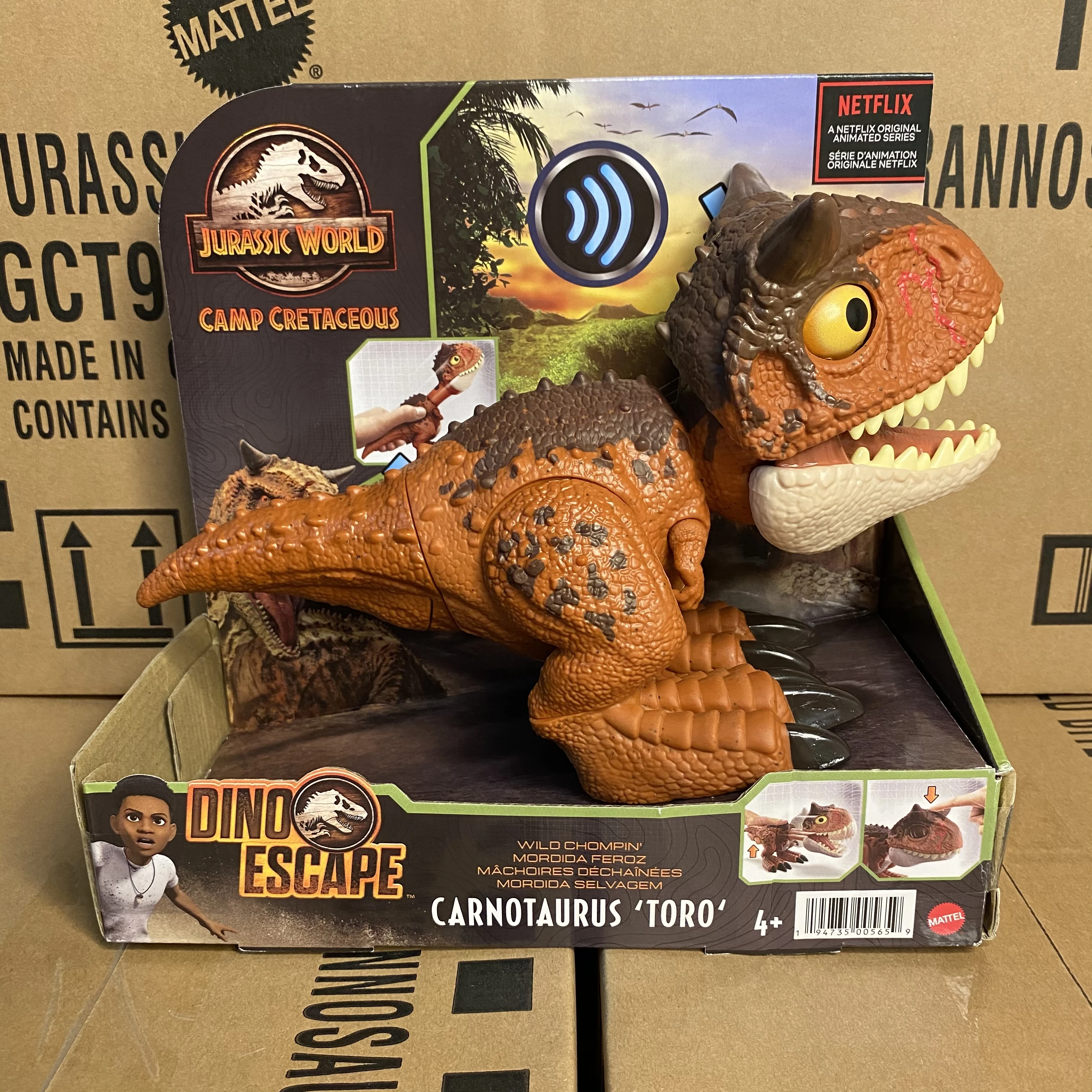 Mattel Jurassic World Carnotaurus Toro Camp Cretaceous Dinosaur Action  Figure Chomping Learning Toys Children's Gift Hby85 - Action Figures -  AliExpress