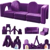 Kids Couch 12PCS,Modular Kids Play Couch for Playroom Bedroom,12 in 1 Multifunctional Kids Sofa for Playing,Creativing,Sleeping 1