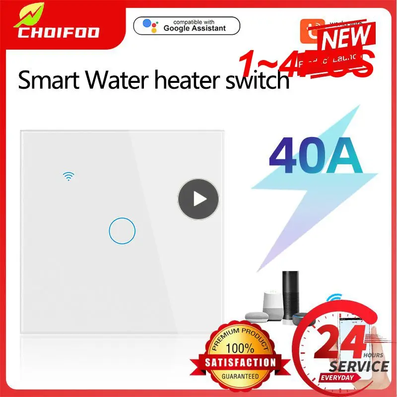 

Умный водонагреватель Tuya EU с Wi-Fi, 40 А, 8000 Вт, 1-4 шт.