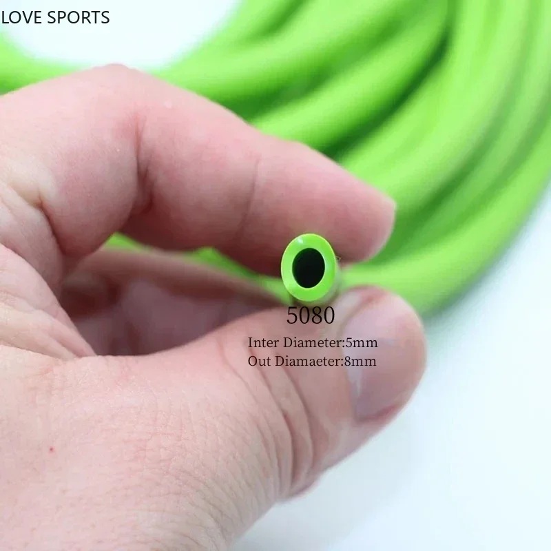 1/3/5M Black Green Color Latex Slingshot Rubber Tube Hunting And Shooting High Elastic Accessories With A Diameter Of 5mm X 8mm