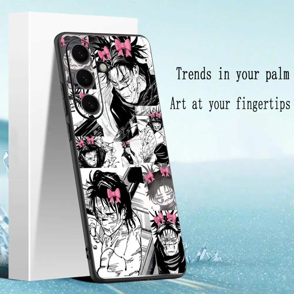 Choso Cool Anime Man Design Soft Black Phone Case