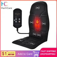 Massager Chair Pad Electric Heating Vibrating Cervical Neck Back Body Cushion Massag for Car Home Lumbar Mattress 1