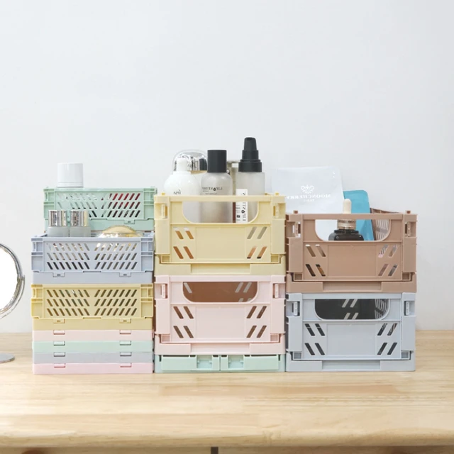 7 Színes Kis Összecsukható Tároló Kosár Kozmetikai Játékok Asztali Szervező Mini Raktárkészlet Kawaii Doboz - Image 4