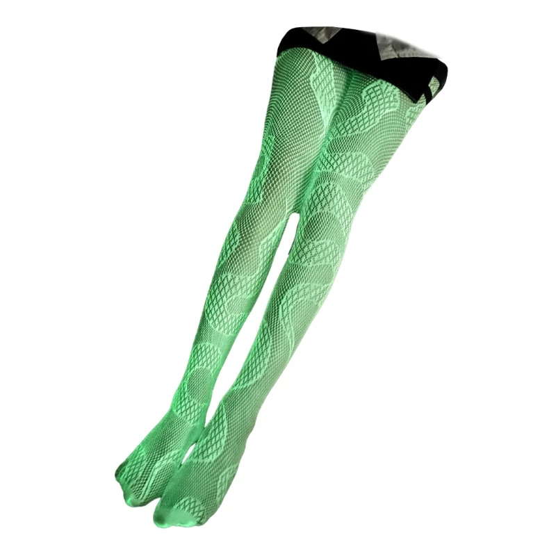 Women Luminous High Waist Glow Fishnet Tights Glow in the Dark Fishnet  Stockings Tights Leggings Glowing Jumpsuit Socks - AliExpress