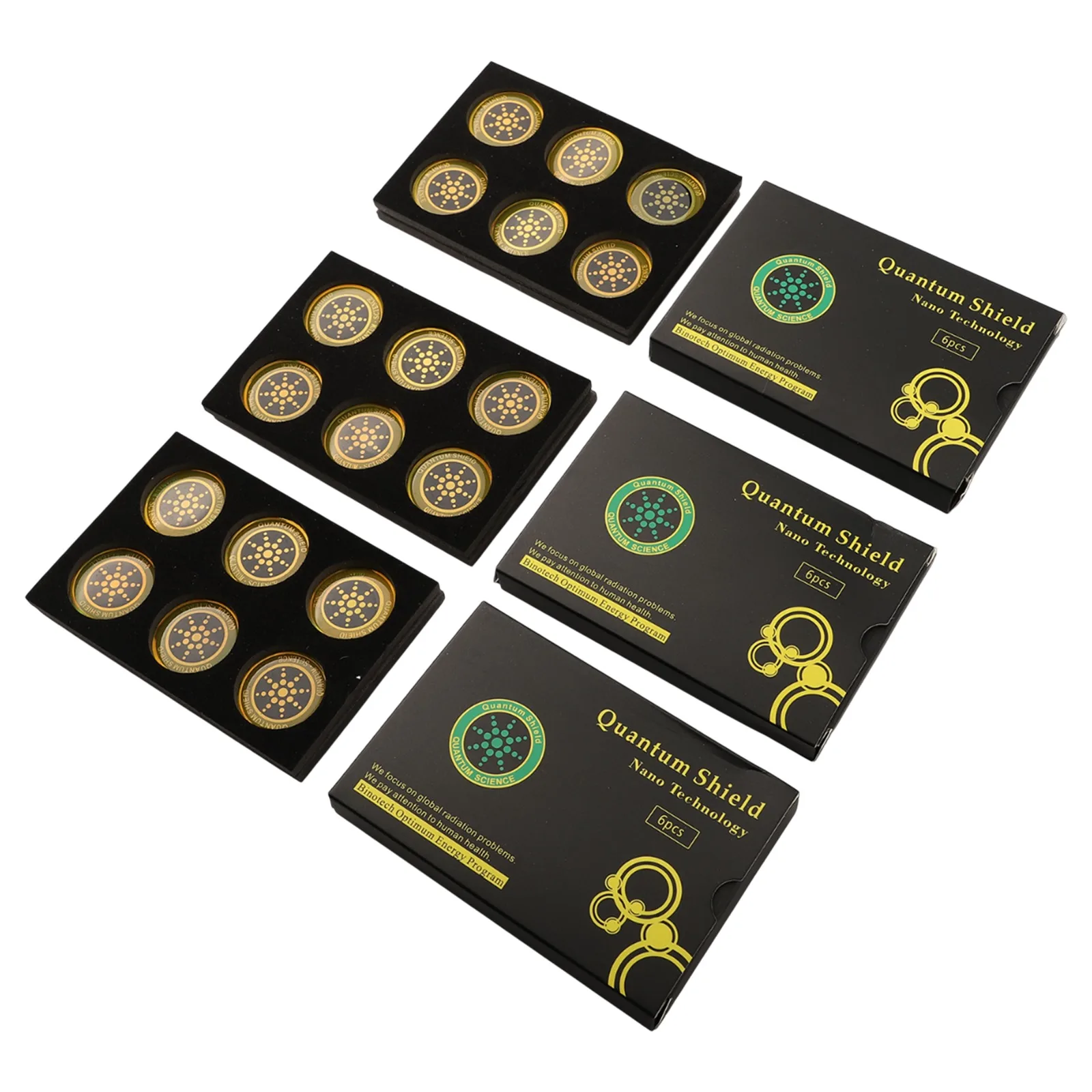 18pcs Radiation Protection Stickers Computer Phone Electronic Devices EMF Protection Blocker Non-magnetic Anti Radiation Shield