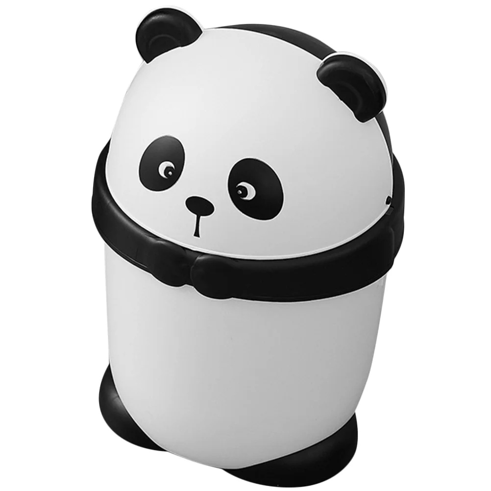 

Panda Shape Trash Can Waste Basket Trash Can Storage Bucket Kitchen Trash Can