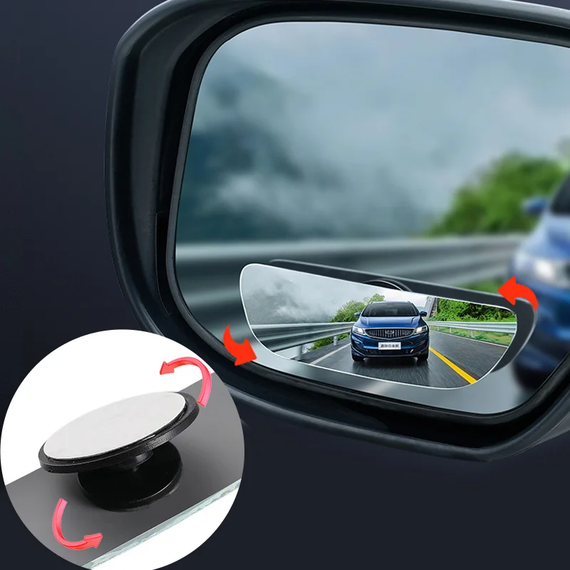 2 Espejos De Punto Ciego Ajustables 360° - Gran Angular, Adhesivo Fuerte, Para Coche, Camión, SUV, Furgoneta
