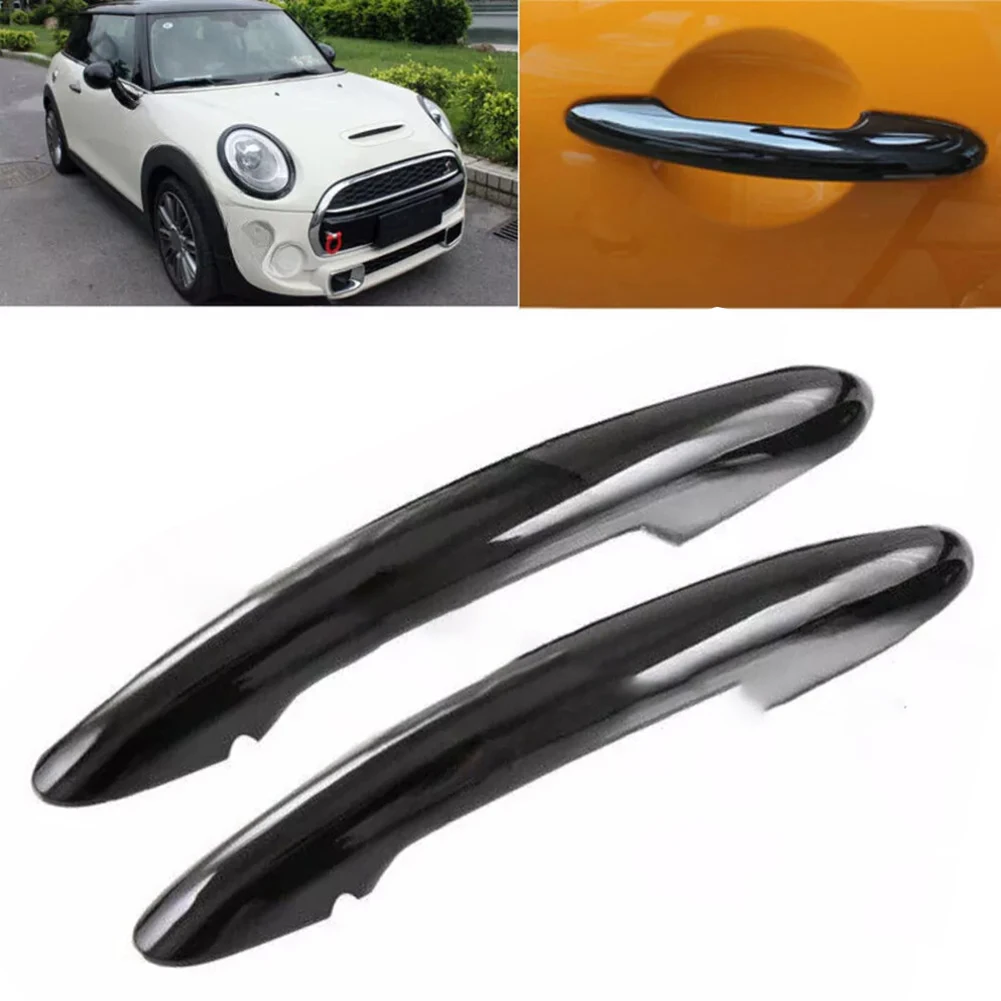 Geben Sie Ihrem MINI einen Premium-Look mit einer glänzenden schwarzen Türgriffabdeckung, kompatibel mit F54 F55 F56 F57 F60 – Detail 1