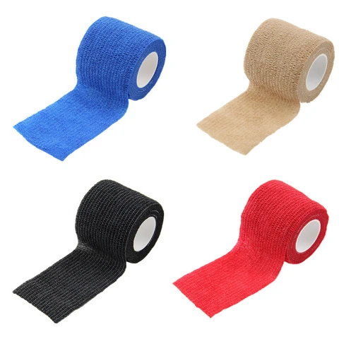Self Adhesive Elastic Bandage for Sports Travel Soft Non Woven Finger Arm Leg Wrist Tattoo Wound Bandage Safety Protection