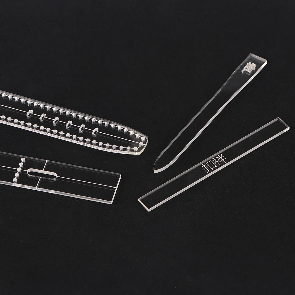Leather Tools Transparent Acrylic Men's And Women's Watch Strap Template DIY Mold Leather Process Tool Accessories Watch Strap Pattern