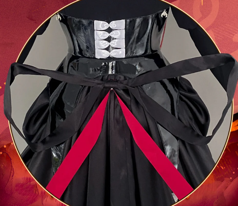 Fantasy Black Evening Dress Cosplay Costume