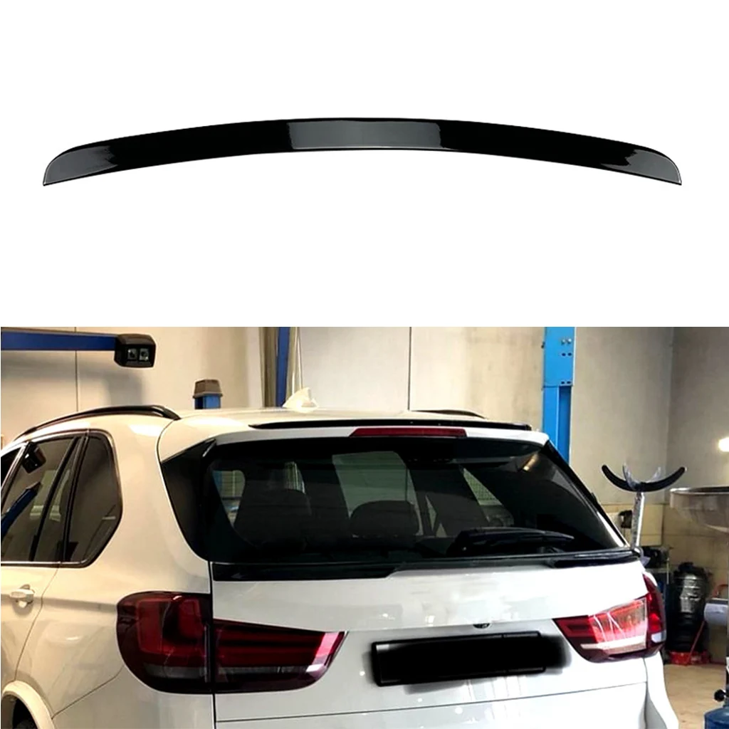 

Glossy black Car Rear Roof Trunk Spoiler Rear Wing Lip Trim Sticker Styling Body Kit Fit For BMW X5 F15 2014 2015 2016 2017 2018