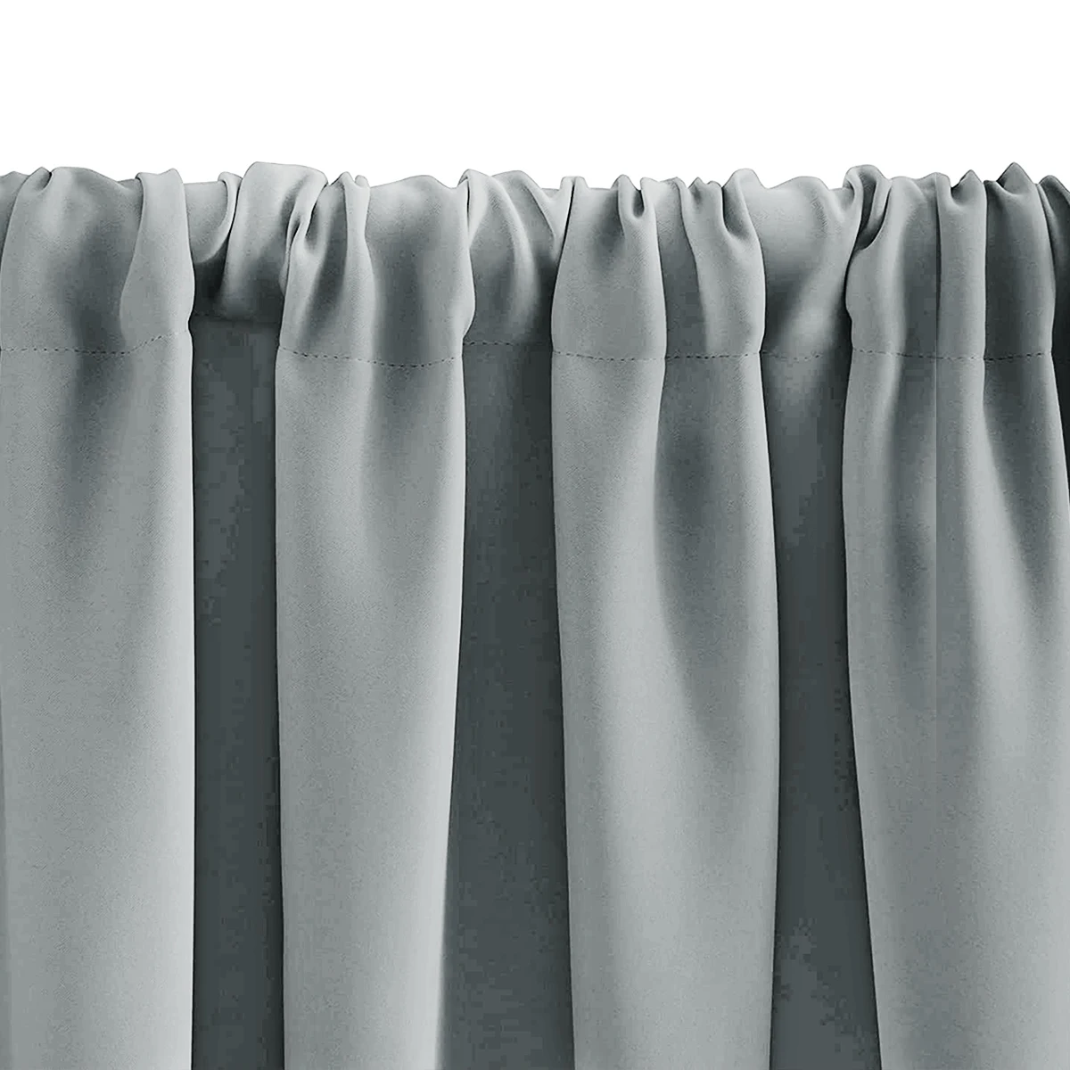 Solid Short Blackout Curtain - Small Kitchen  Bathroom Decor with UV Protection
