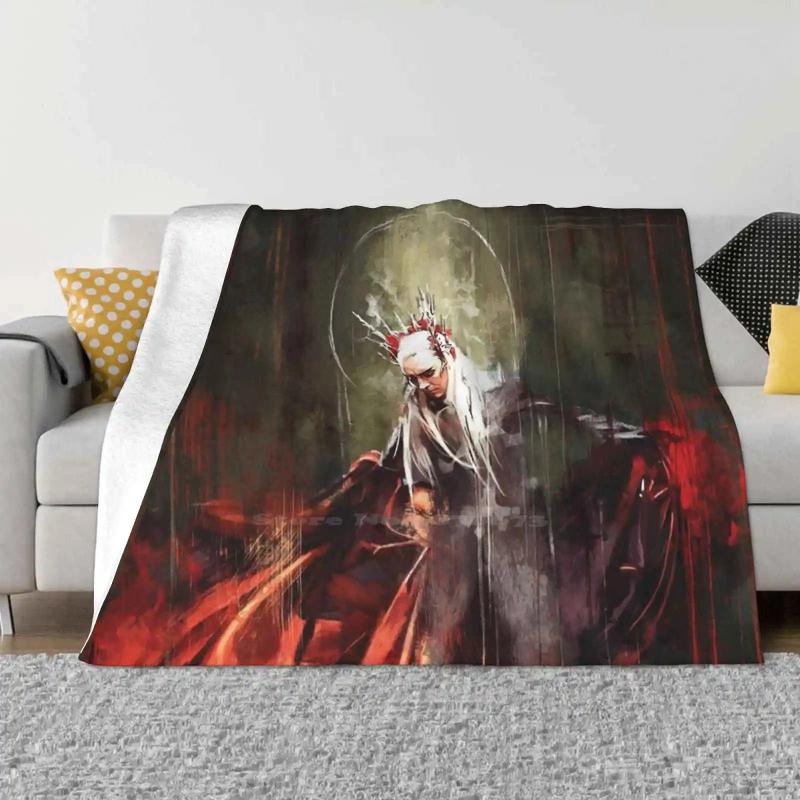 

The King New Arrival Fashion Leisure Warm Flannel Blanket Thranduil Lee Pace Namecchan Wisesnail