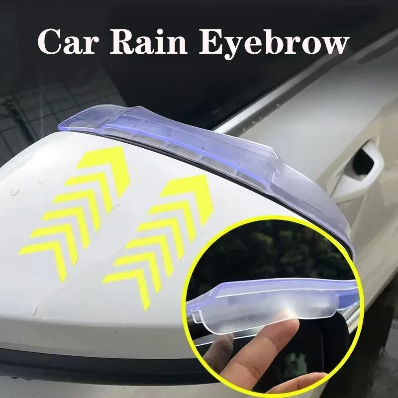 2x Car Side Mirror Universal Rain Shield Visor Guard Rear View Accessories Car Styling Mirror Side