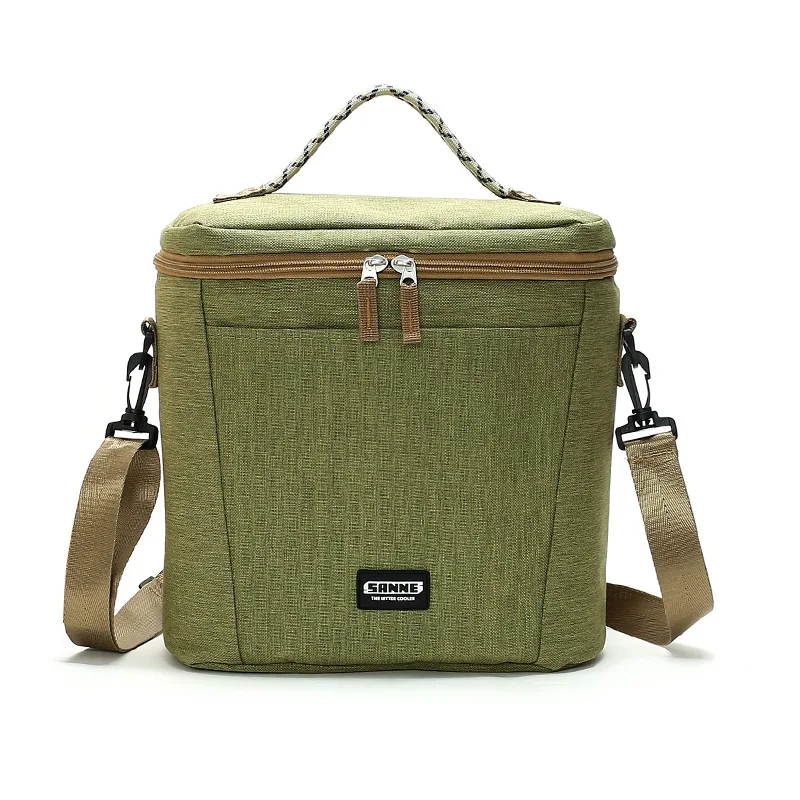 11L insulated thermal cooler lunch box bag for work picnic car ice pack