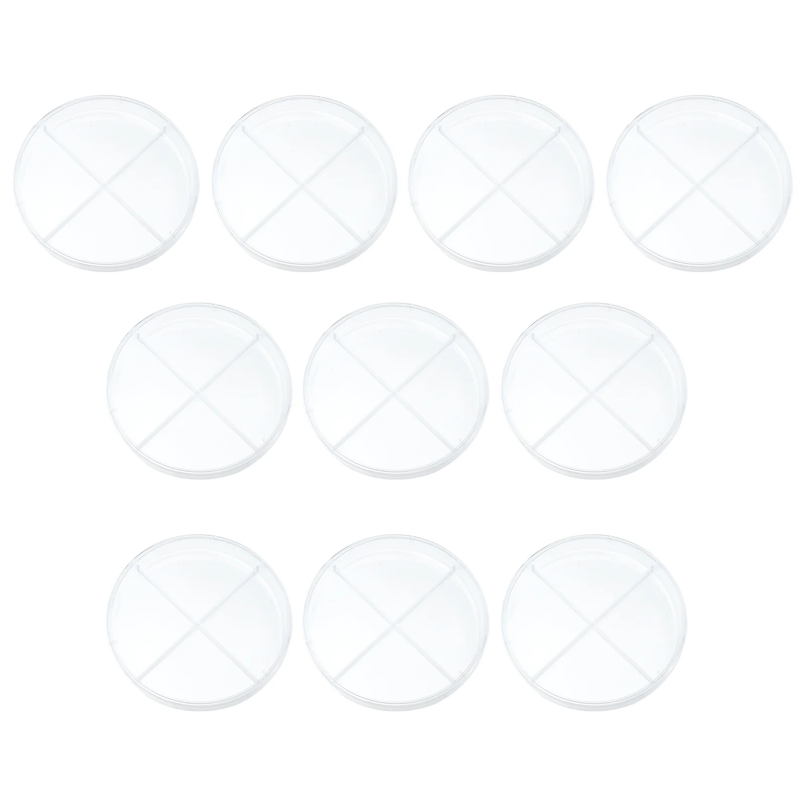 

10 Pcs Cell Culture Dish Teaching Aid Cell-culture Portable Petri Transparent Professional Supplies Plastic Scientific