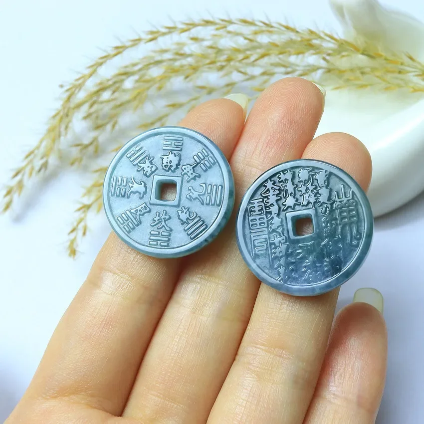 Natural Emerald A Gossip Pendant Fashion Boutique Jewelry Men's Women's Female Freedn Chain Gift