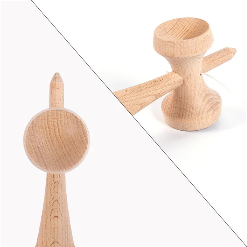 Children's Adult Outdoor Sports Competition Skill Ball Exercise Hand-eye Coordination Toy Japanese Wooden Kendama Ball Toys 4