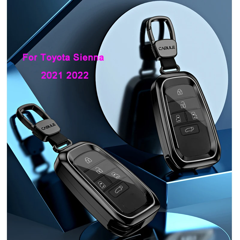 

For Toyota Sienn 2021 2022 Key Protection Cover Special Car Key Package Modified Metal Aluminum Key Protection Cover Accessories