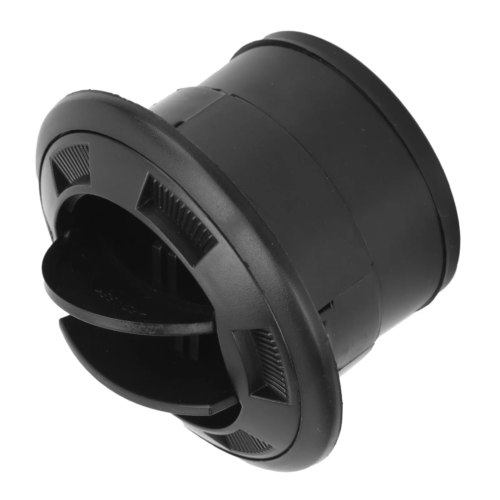 75mm 대시보드 에어컨 디플렉터 아웃렛 블랙 라운드 벤트 버스 RV 자동차 에어컨 벤트용 유니버설