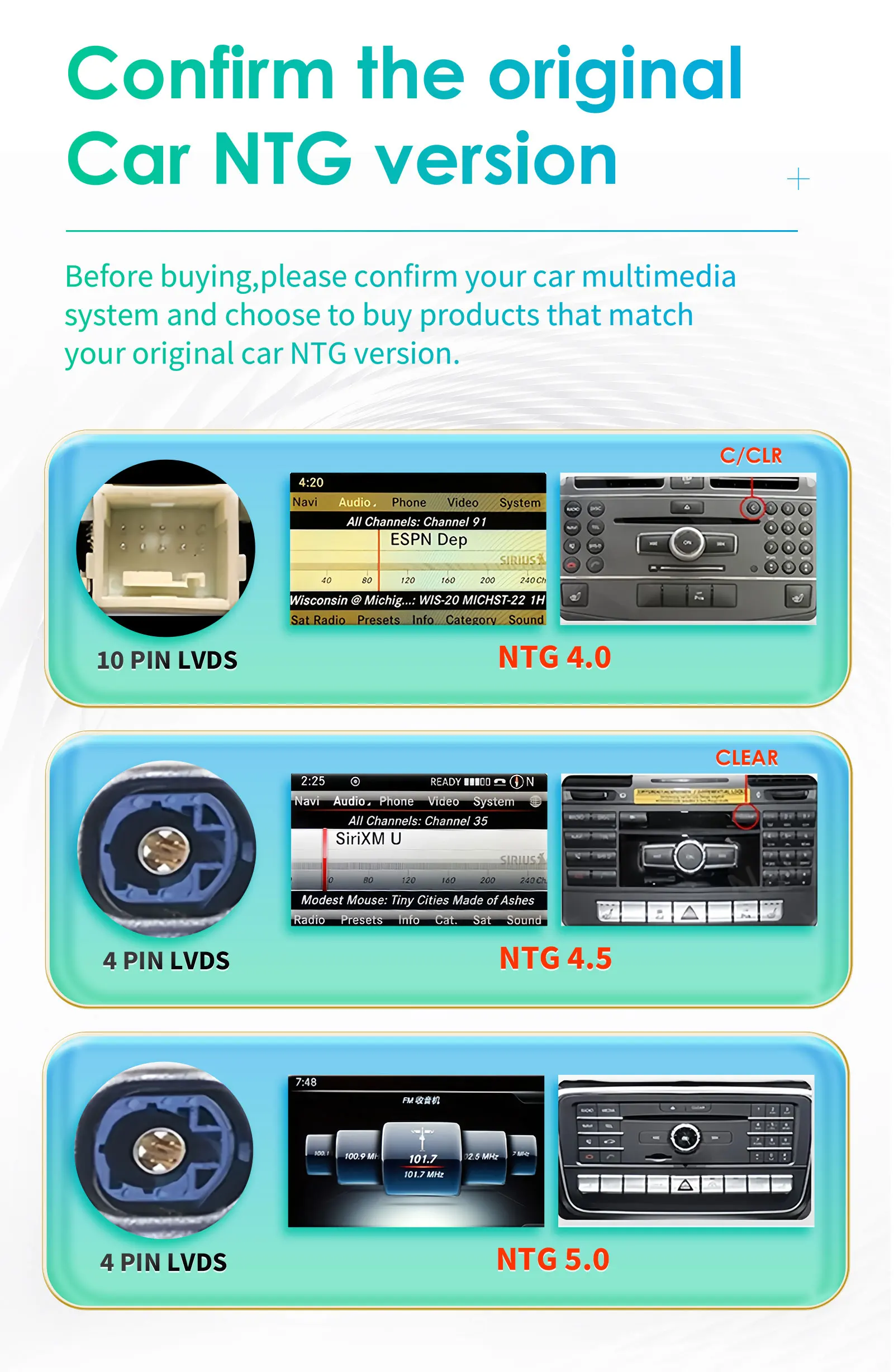 10,25-Zoll-Android-Autoradio für Mercedes Benz C-Klasse W205 GLC X253 NTG 5.0 2015 - 2018 Multimedia-Player GPS intelligentes Carplay – Detail 3