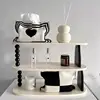 Knit Plaid Heart Tissue Box Heart  Knitting Cotton Thread Napkin Holder Tissue Bag Bedroom Kitchen Desktop Storage Napkins 1