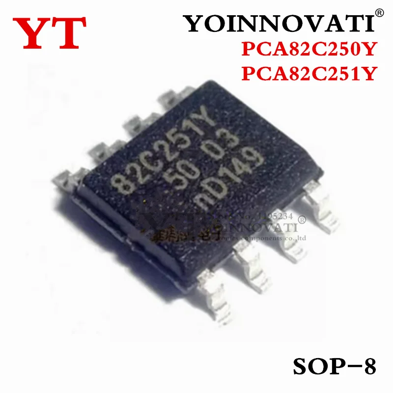 

Микросхема PCA82C250 A82C250 PCA82C250T PCA82C250Y PCA82C251T A82C251 PCA82C251 SOP8, 5 шт.