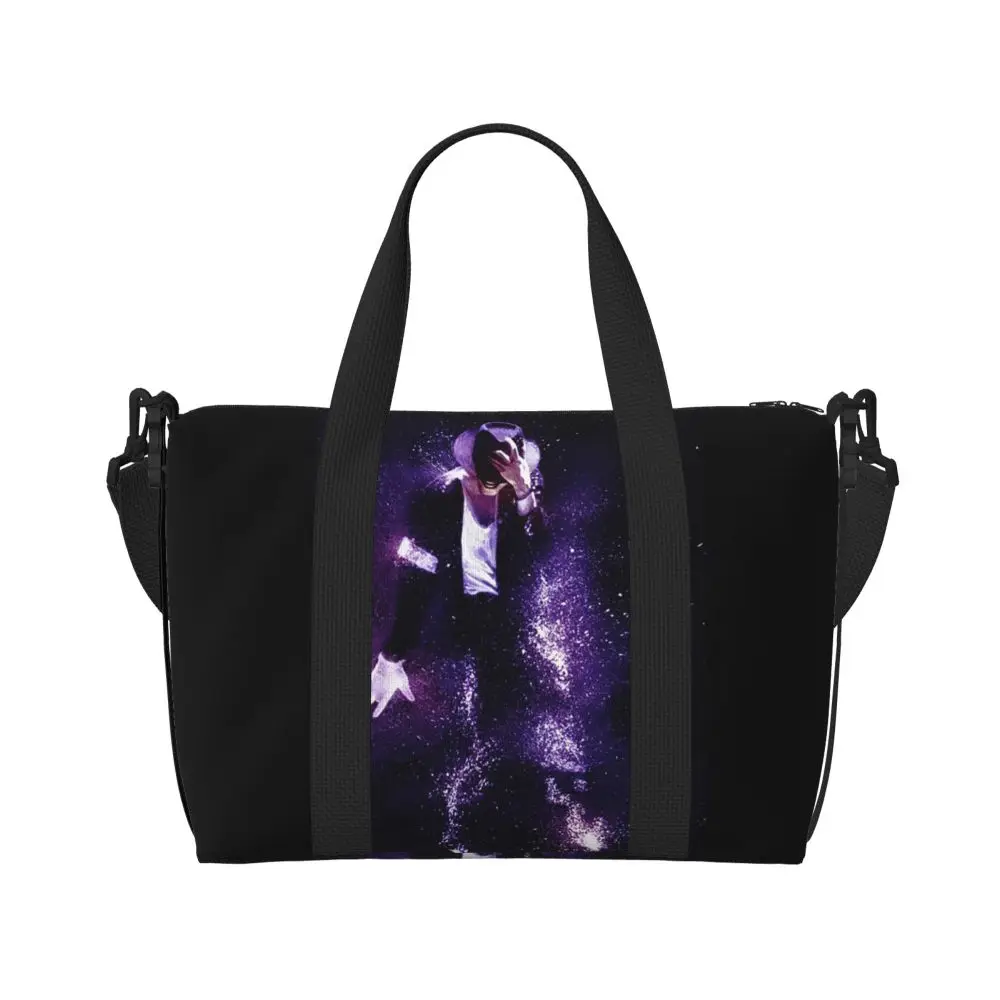 Michael Jackson Musicians Singers Dancers Beach Travel Bag Large Capacity Tote Bags for Sport Women Shopping Duffle Shoulder Bag