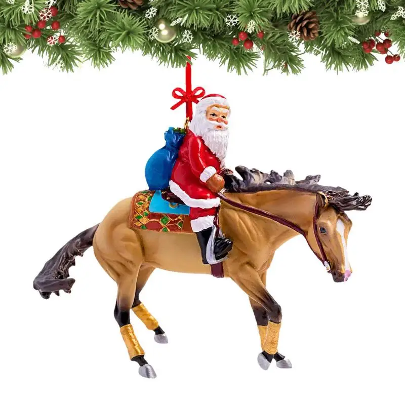 

Рождественская елка, лошадь, декор 2D, акриловая подвеска, искусственное украшение, Рождественская вечеринка, декор для свадьбы, украшение лошади