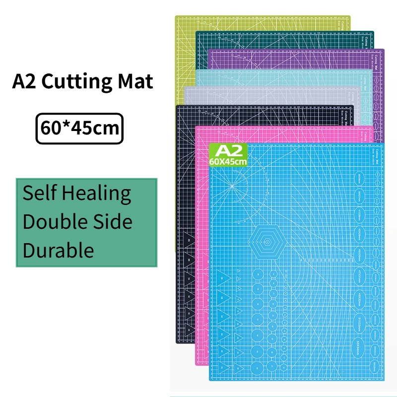 A2 PVC Cutting Mat Board Durable Self-healing DIY Sewing Student Art Paper Cutting Engraving Cut Pad Leather Craft Tool 1 A2 PVC Cutting Mat Board Durable Self-healing DIY Sewing Student Art Paper Cutting Engraving Cut Pad Leather Craft Tool 1