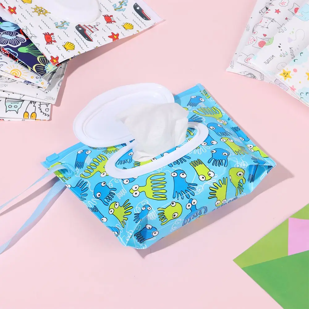 

1PC EVA Wet Wipes Bag Reusable Cleaning Wipes Case Eco-friendly Wet Wipes Box Home Storage Organization