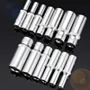 6 Point 1/4 Drive Deep Impact Socket Set Long Reach Crv 4mm 6mm 7mm 8mm 9mm 10mm 11mm 12mm 13mm 14mm 1